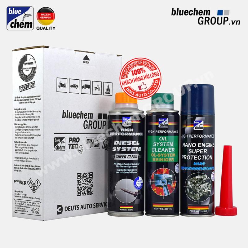 Bộ 3 sản phẩm Bluechem Làm sạch và Bảo vệ Động cơ CommonRail Diesel