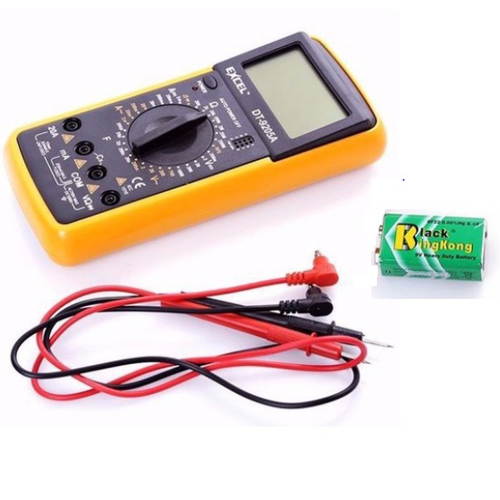 Đồng hồ đo vạn năng Excel DT-9205A (Đen phối vàng)