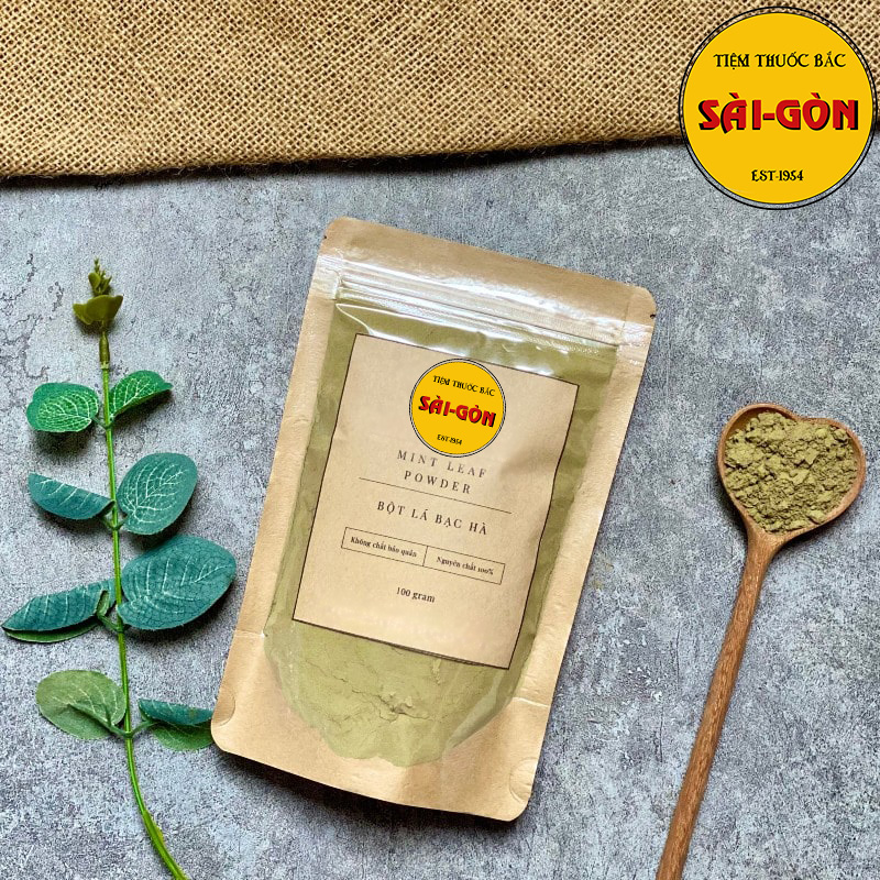 Bột lá bạc hà nguyên chất 100g