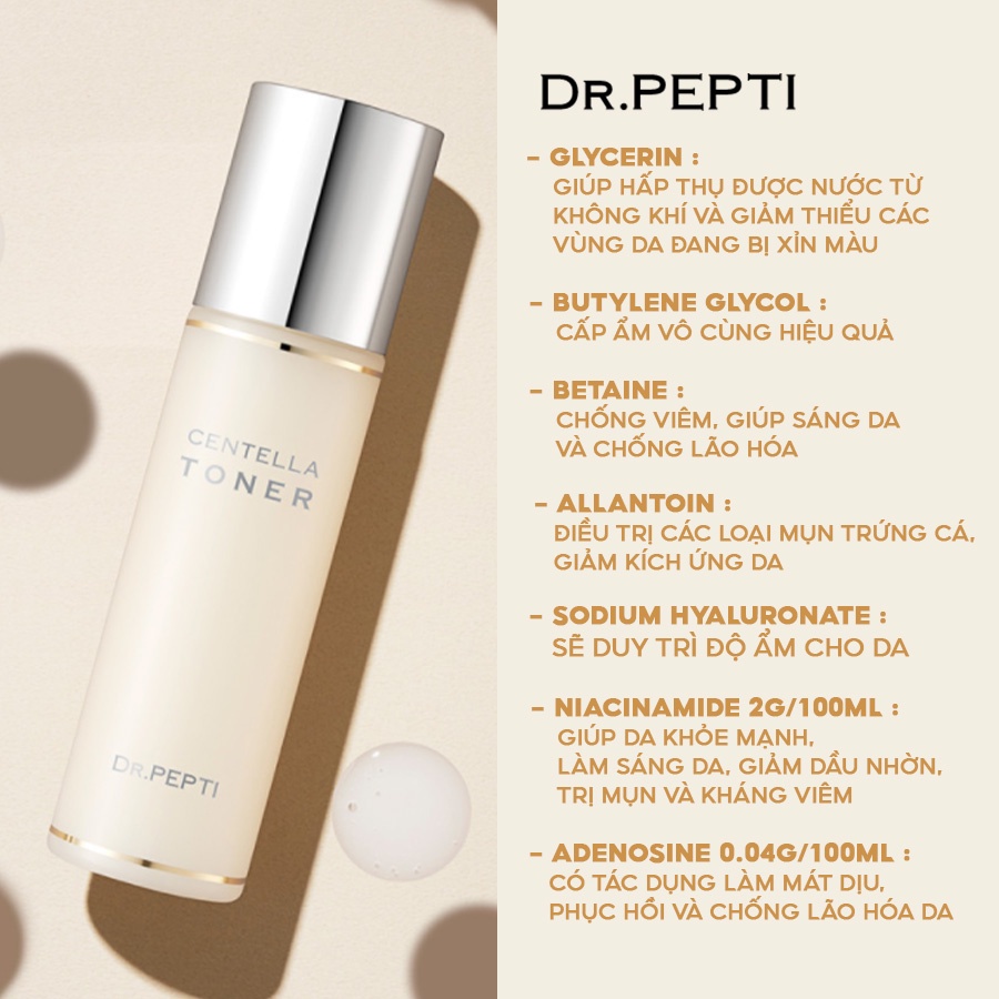 Nước hoa hồng Pepti Centella Toner