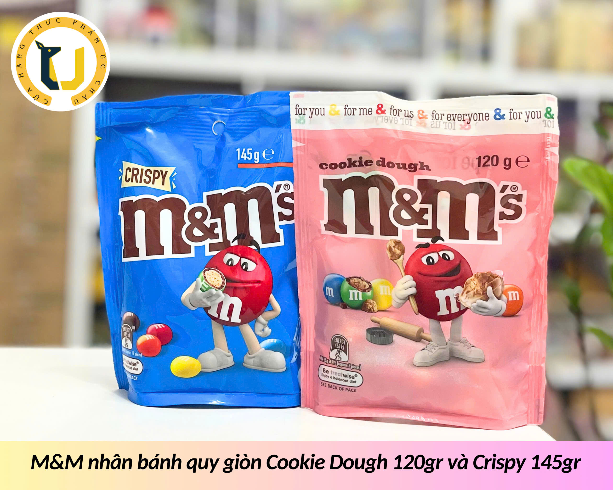 (HÀNG ÚC) Kẹo socola đậu phộng M&M's PEANUT/ MINIS/ CRISPY chocolate