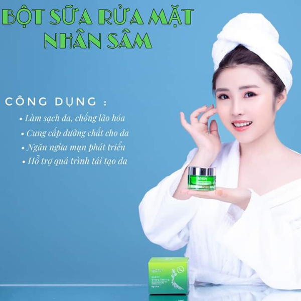 [HCM]Bột rửa mặt nhân sâm MQ Skin Bột rửa mặt MQSkin