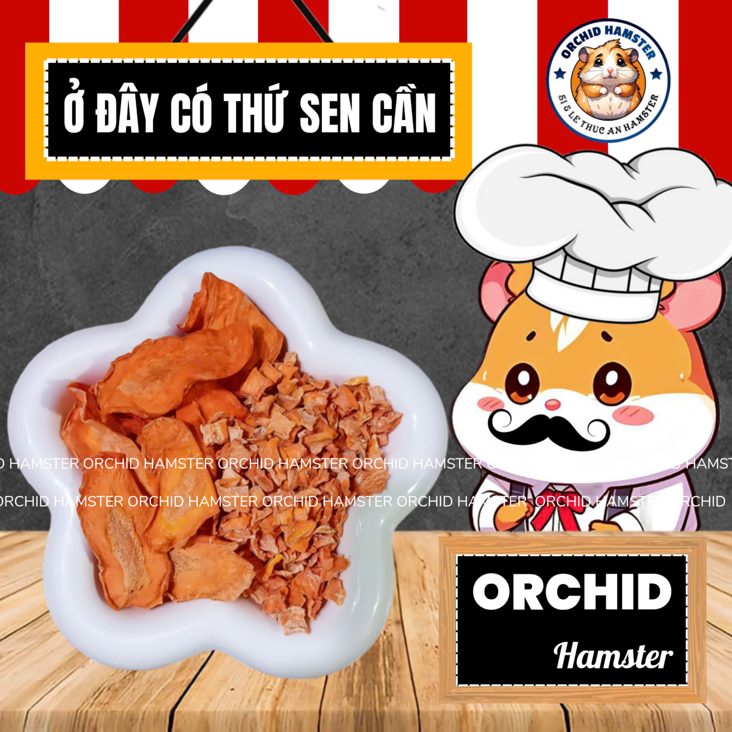 Cà Rốt Sấy Khô Hamster/Sóc/Thỏ/Bọ/Nhím Và Thú Nhỏ Bổ Sung Vitamin - Chất Xơ Cần Thiết