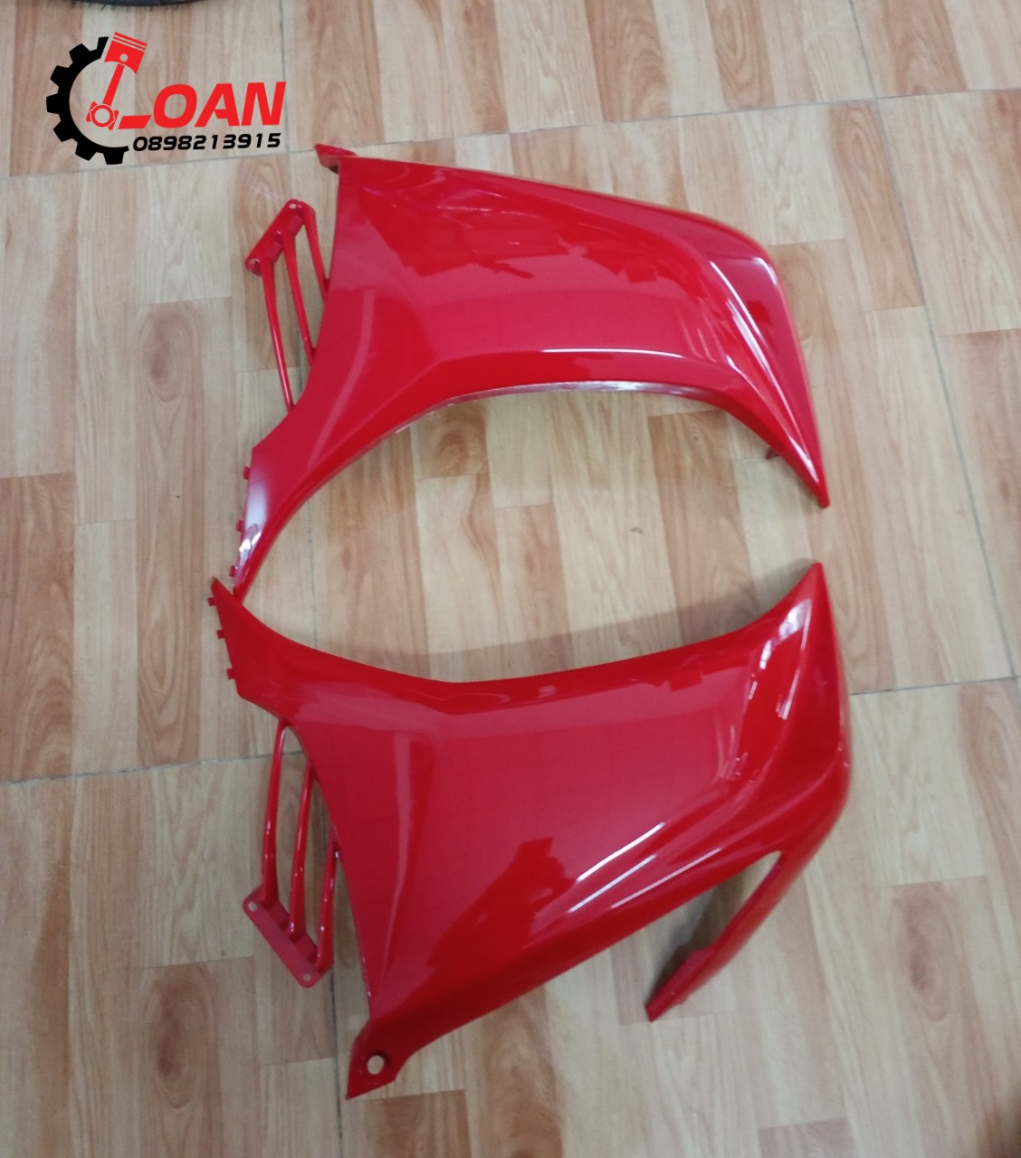 Cặp cánh yếm Exciter 135 màu đỏ Zin