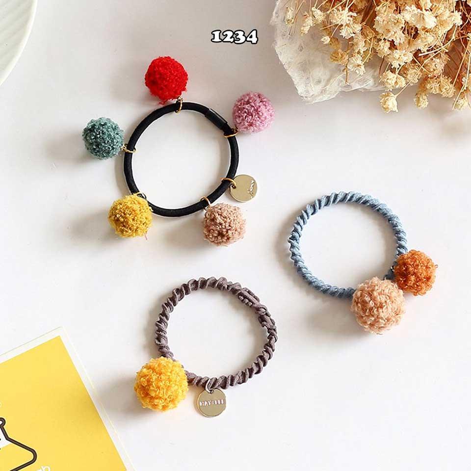 [HCM]Dây Cột Tóc Tròn Đơn Giản Ah1234 (Mẫu ngẫu nhiên)