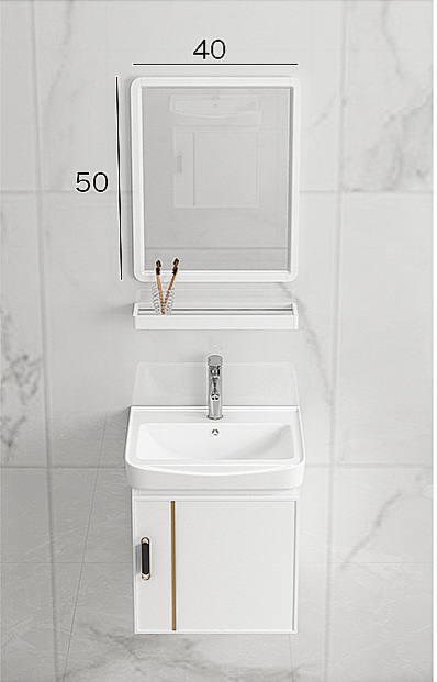 Super Beautiful White Sink Cabinet Set