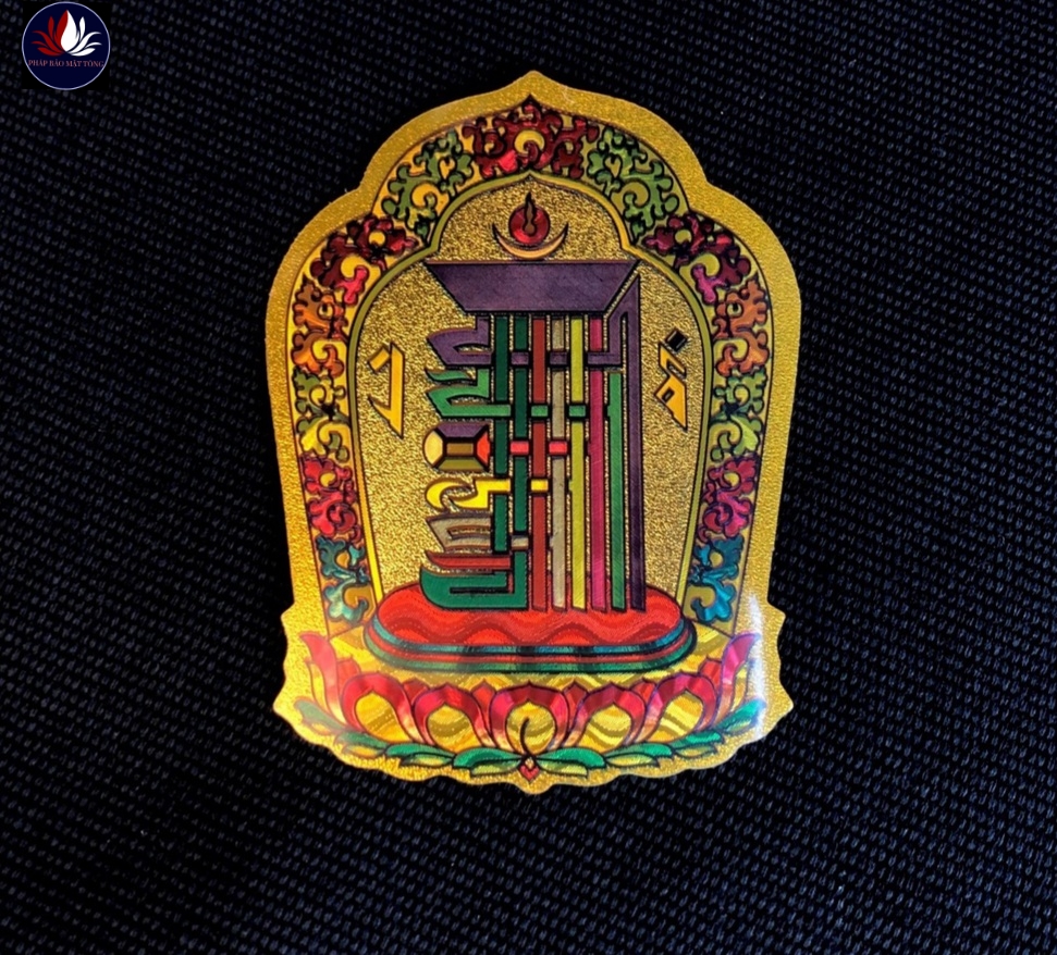 Miếng dán Thời Luân Kim Cang Kalachakra -Pháp Bảo Mật Tông