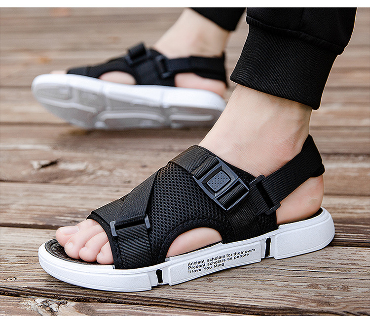 Dép sandal unisex  quai "LƯỚI” thoáng khí đi mùa hè học sinh thời trang phong cách Hàn Quốc cực TH-Shoes