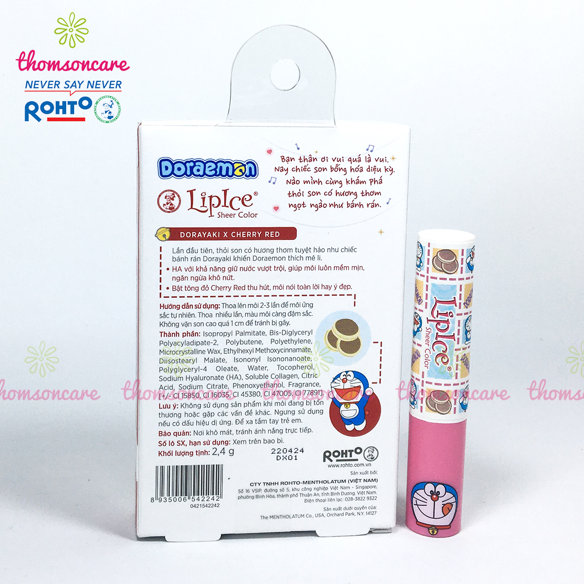 Son Dưỡng Có Màu Doraemon x LipIce Sheer Color