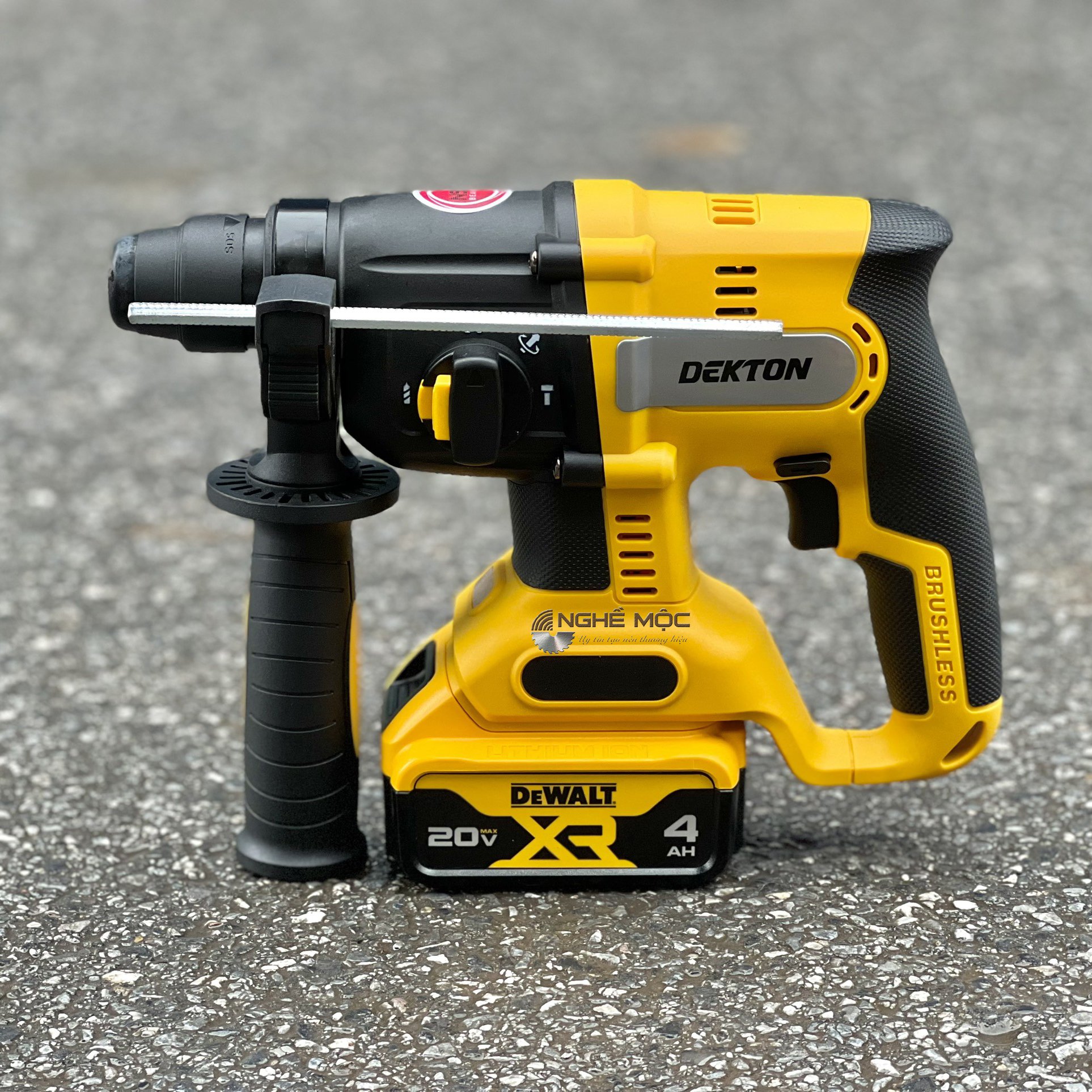 Máy Khoan Bê Tông Pin D20 -RH2603 Dekton (Dùng được chân pin Dewalt)