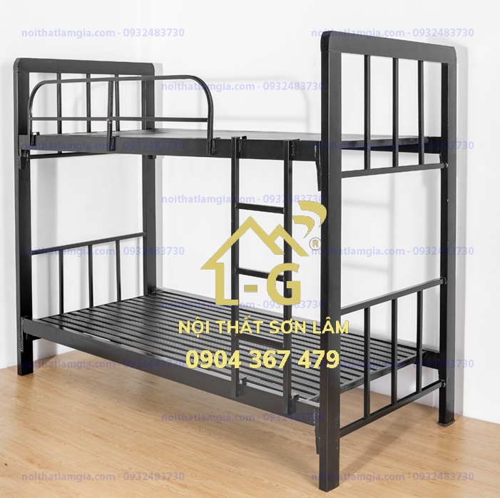 Giường tầng sắt hộp vuông cao cấp