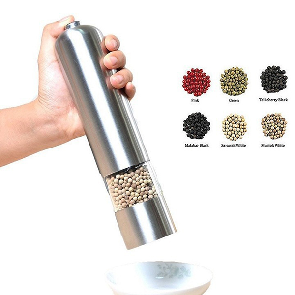 Dụng cụ xay tiêu inox cầm tay dùng pin