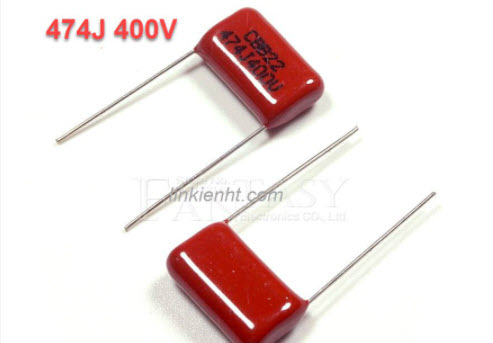 Linh kiện 12 cái tụ đỏ cbb22 cbb 474j 400v 0.47uf 400v 474