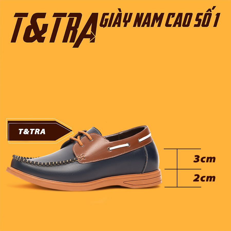 [ 5CM ] Giày Đế Cao Nam T&TRA T03XN