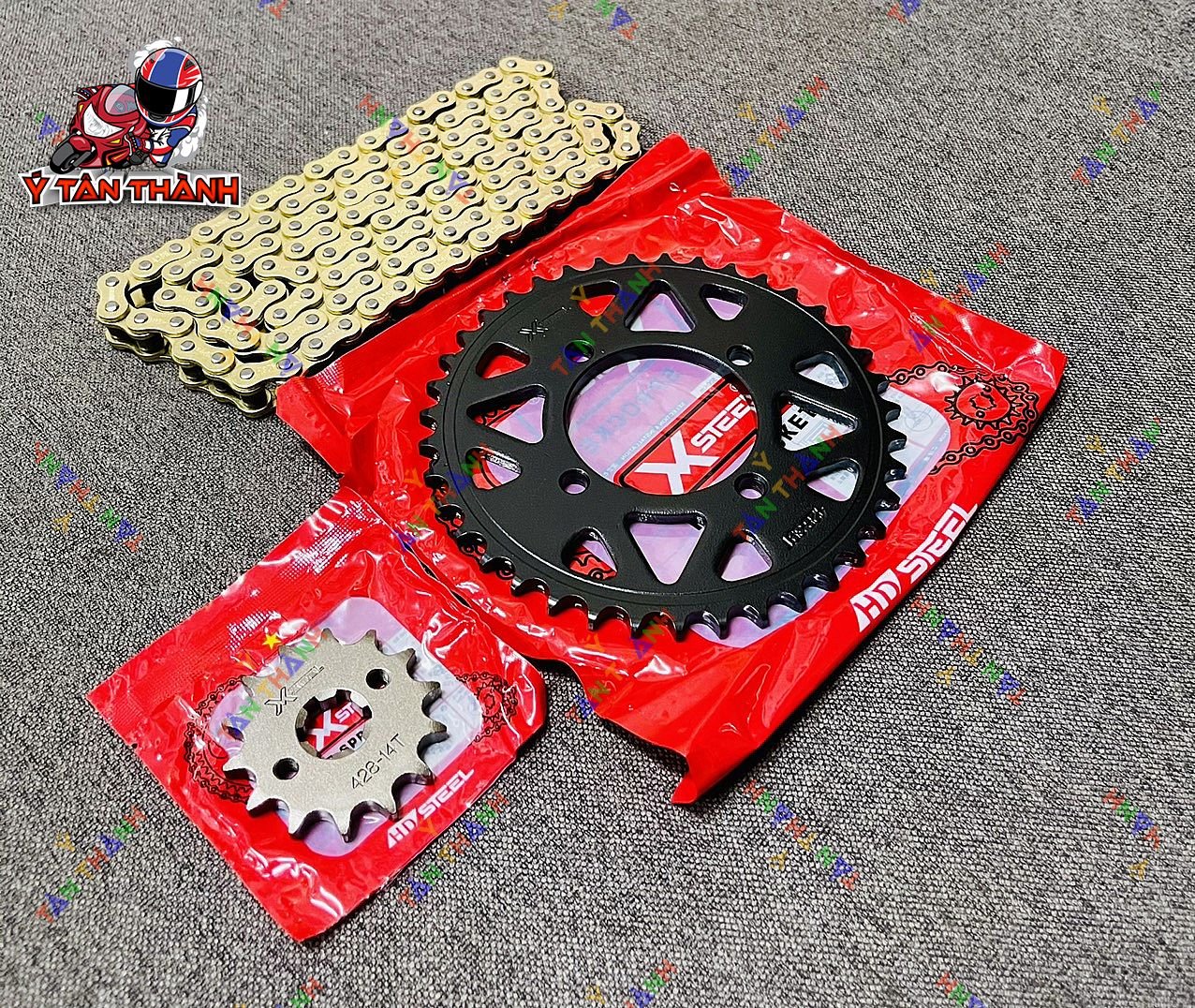 Nhông Sên Đĩa X1R Exciter 135 Đen