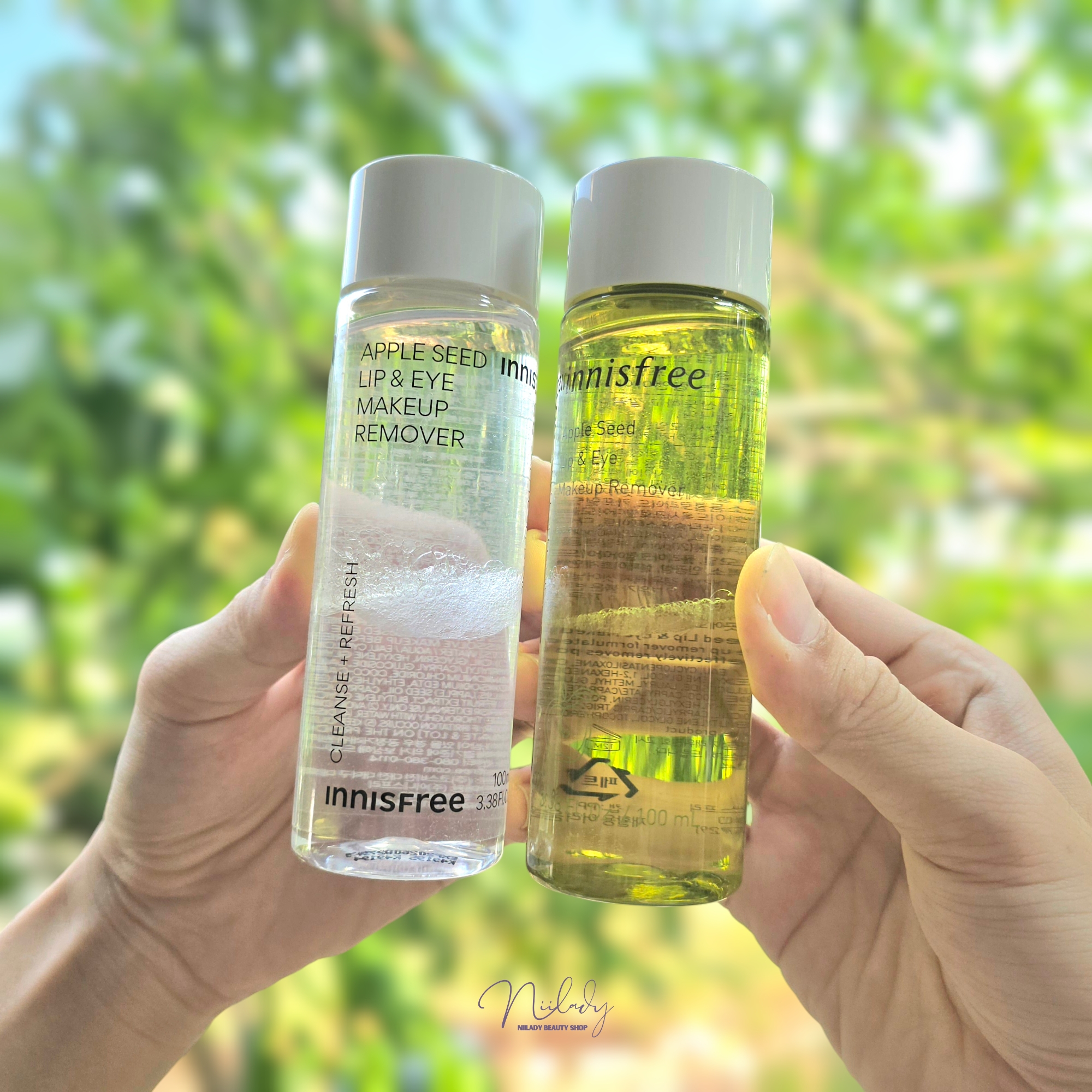 Tẩy trang mắt môi Innisfree Apple Seed Lip & Eye Makeup Remover