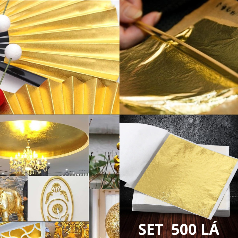 500 lá vàng dát vàng, nguyên liêu slime nhập khẩu