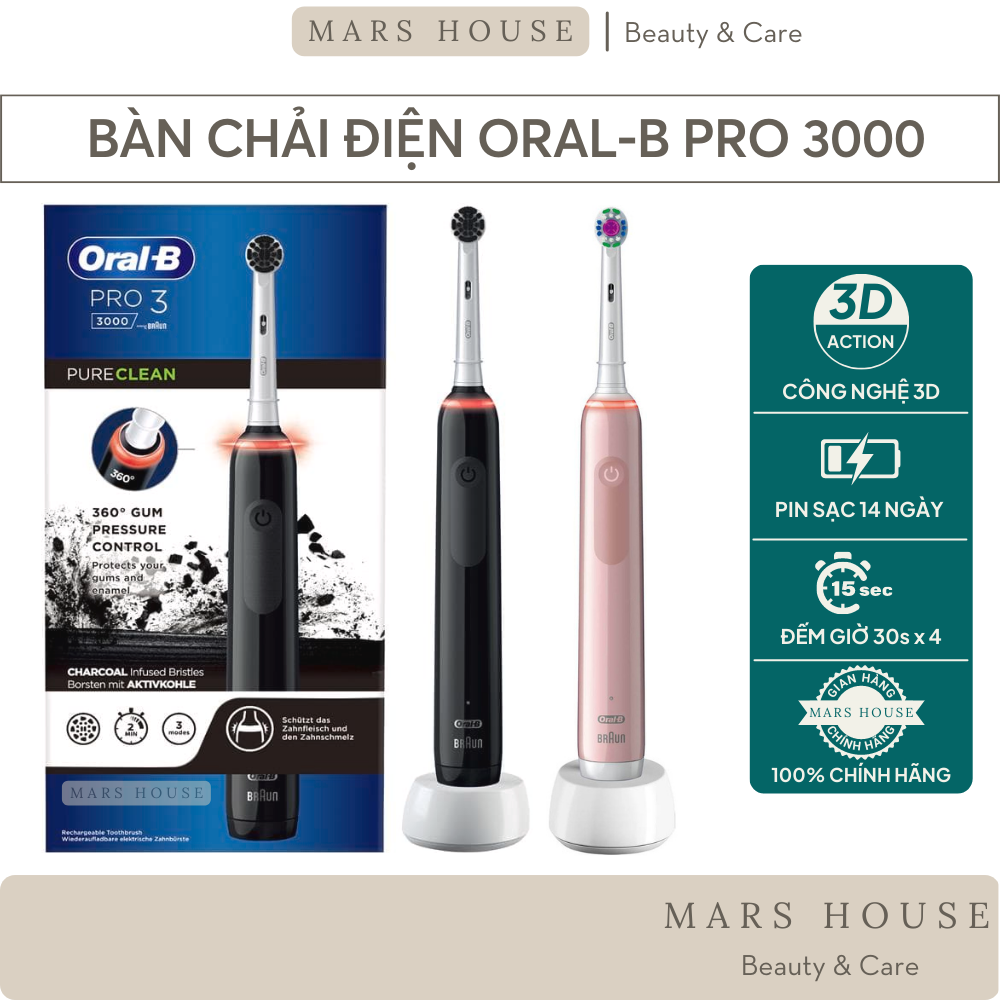 Bàn Chải Điện Oral-B Pro 3000