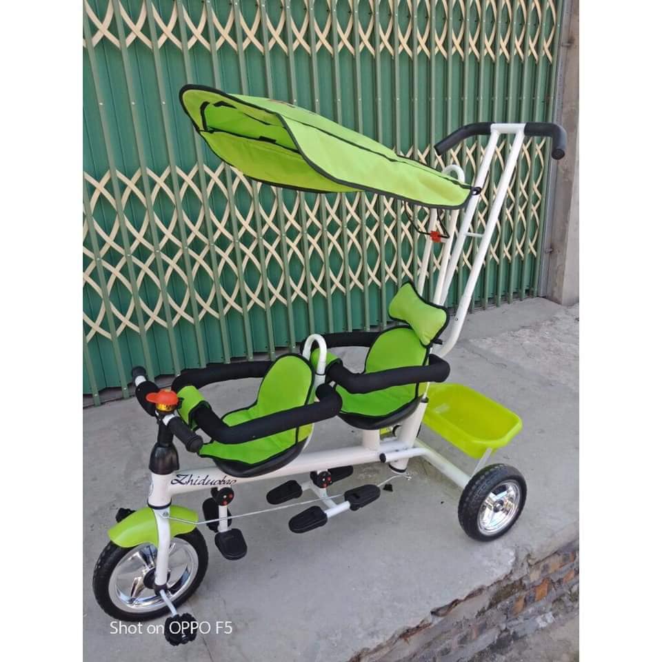 XE ĐẨY ĐÔI CHO BÉ KHUNG THÉP CHẮC CHẮN