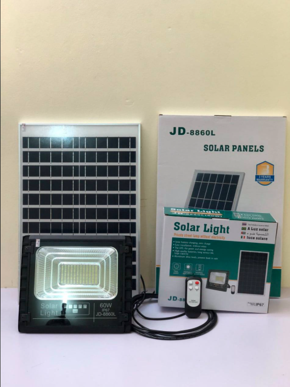 [HCM][JD-8860L Chỉnh Hãng] Đèn Pha năng Lượng Mặt Trời JINDIAN 60W JD-8860L, đèn pha năng lượng, đèn năng lượng giá tốt, đèn năng lượng chất lượng, đèn jindian 60W