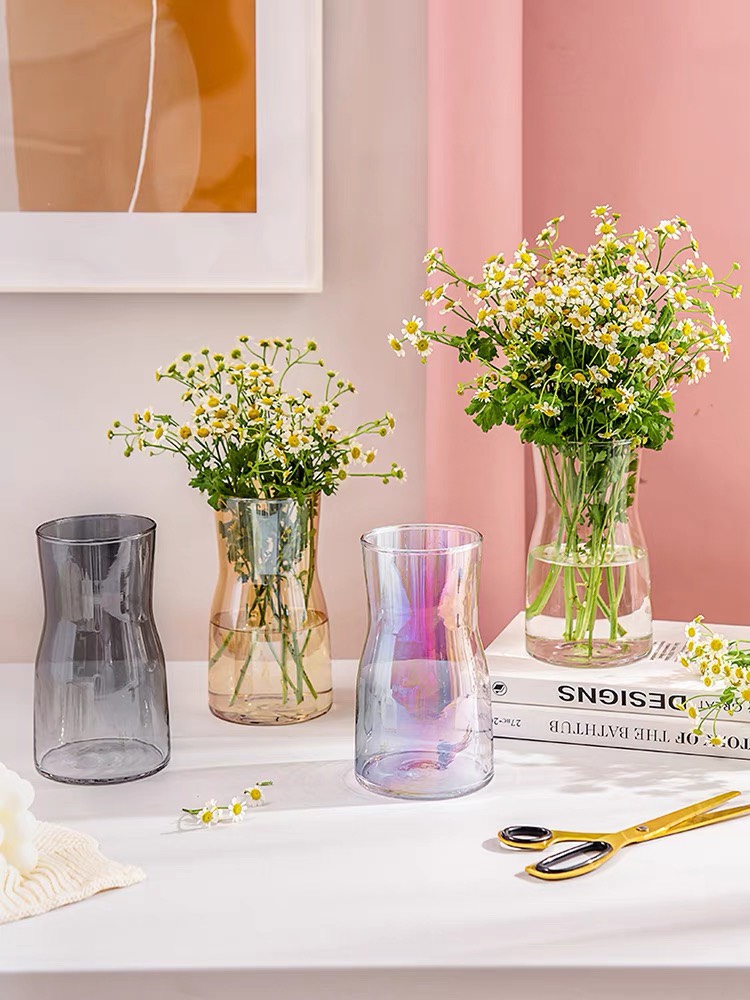 (giá dùng thử) Lọ hoa thủy tinh Daisy - Phong Cách Bắc Âu đơn giản