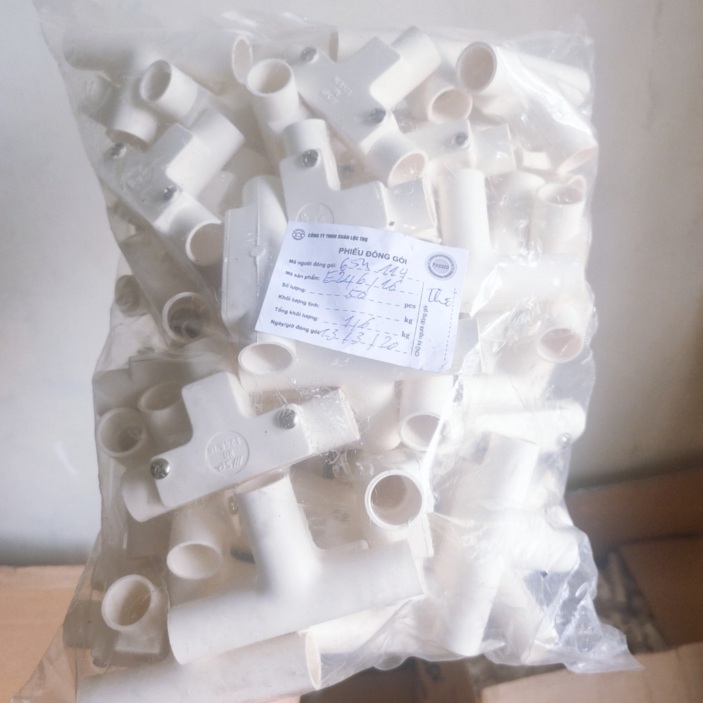 Co , cút chữ T có nắp D16 Sino E246/16