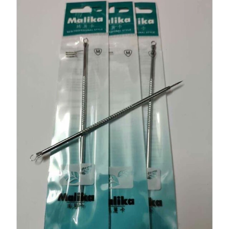Que Nặn Mụn Malika Thép 304 Không Rỉ (Siêu Sịn, Bền, Đẹp)