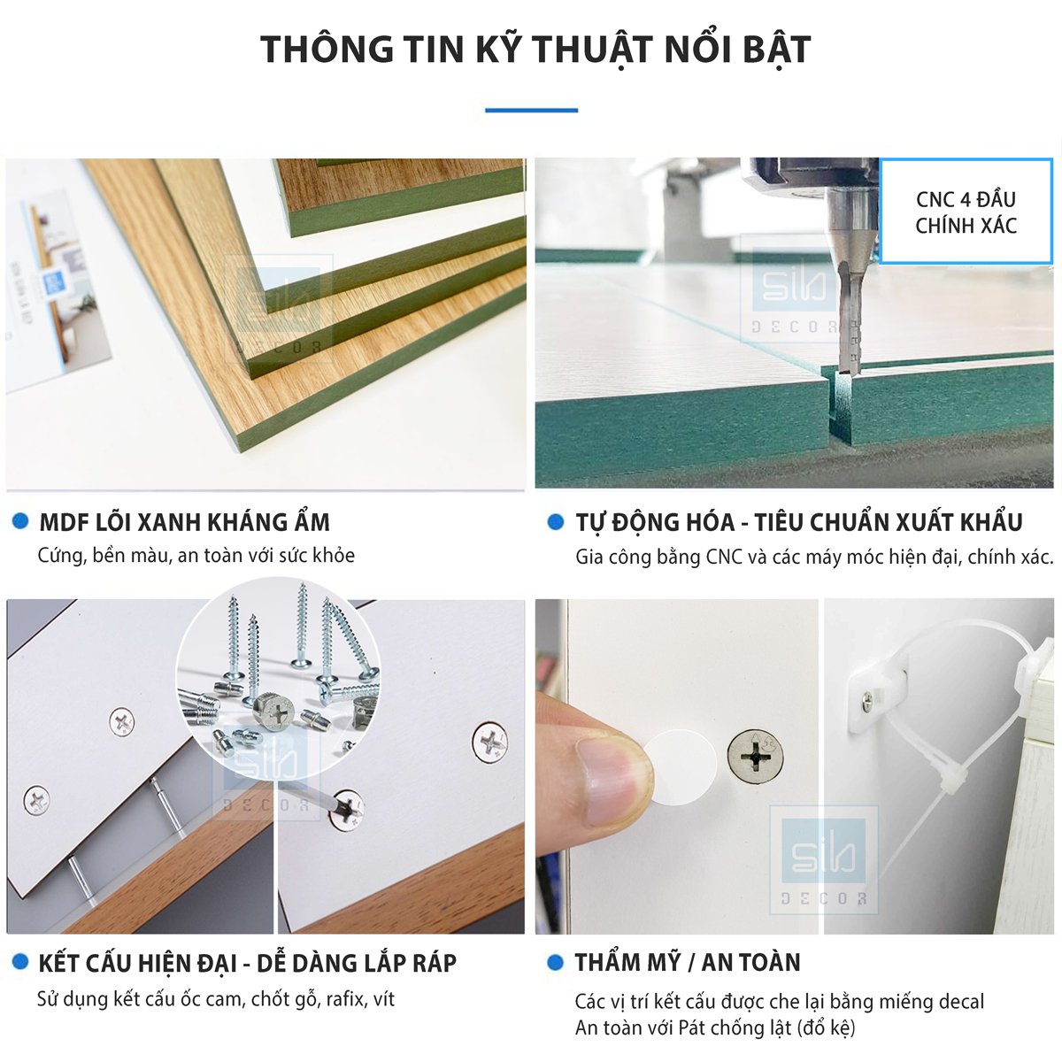 Kệ Gỗ Góc Tường 5 Tầng SIB Decor KS233