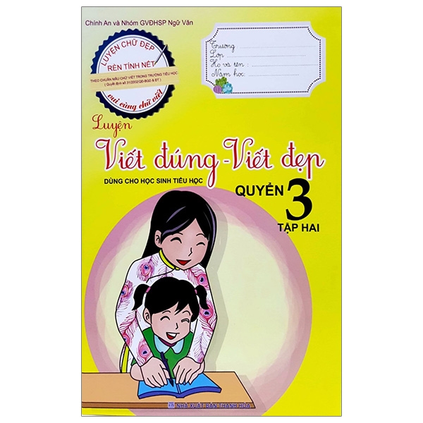 Fahasa - luyện viết đúng, viết đẹp 3 - tập 2