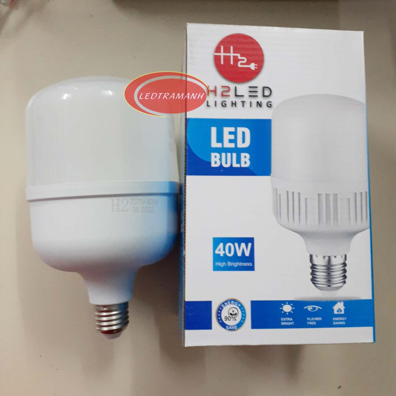 Bóng đèn led trụ H2 40w kín nước
