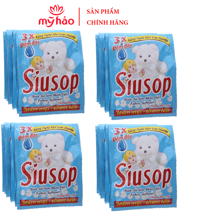 HCM - Combo 10 gói Nước xả vải Siusop dây 16ml