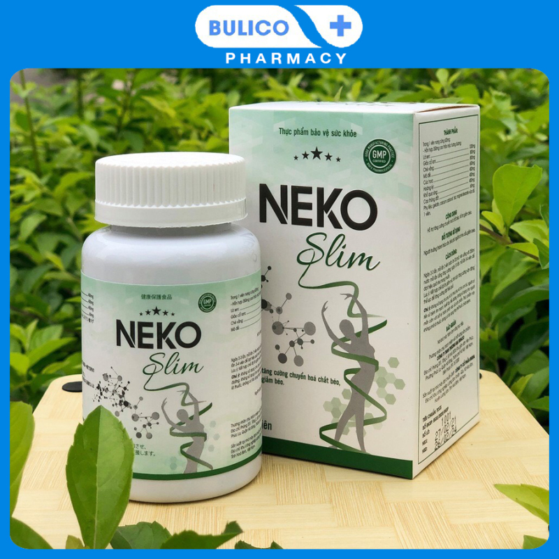 Viên giảm cân Neko Slim chính hãng hộp 60 viên giúp giảm cân cấp tốc, giảm béo giảm mỡ bụng, giảm cân nhanh an toàn và hiệu quả - Bulico Pharmacy nhập khẩu
