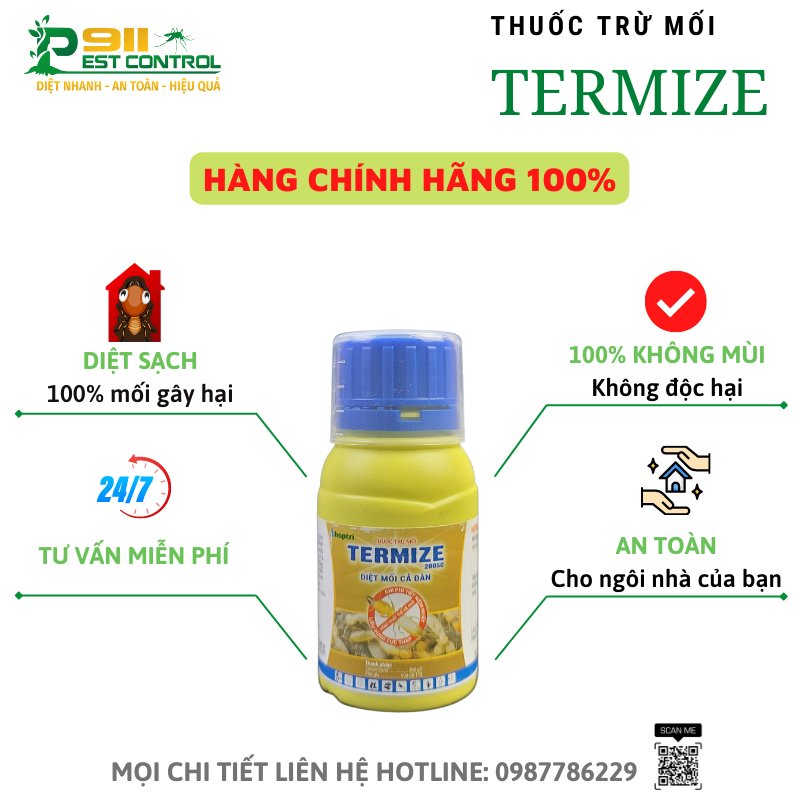 Thuốc Diệt Trừ Mối Termize 200SC Lọ 50ml .