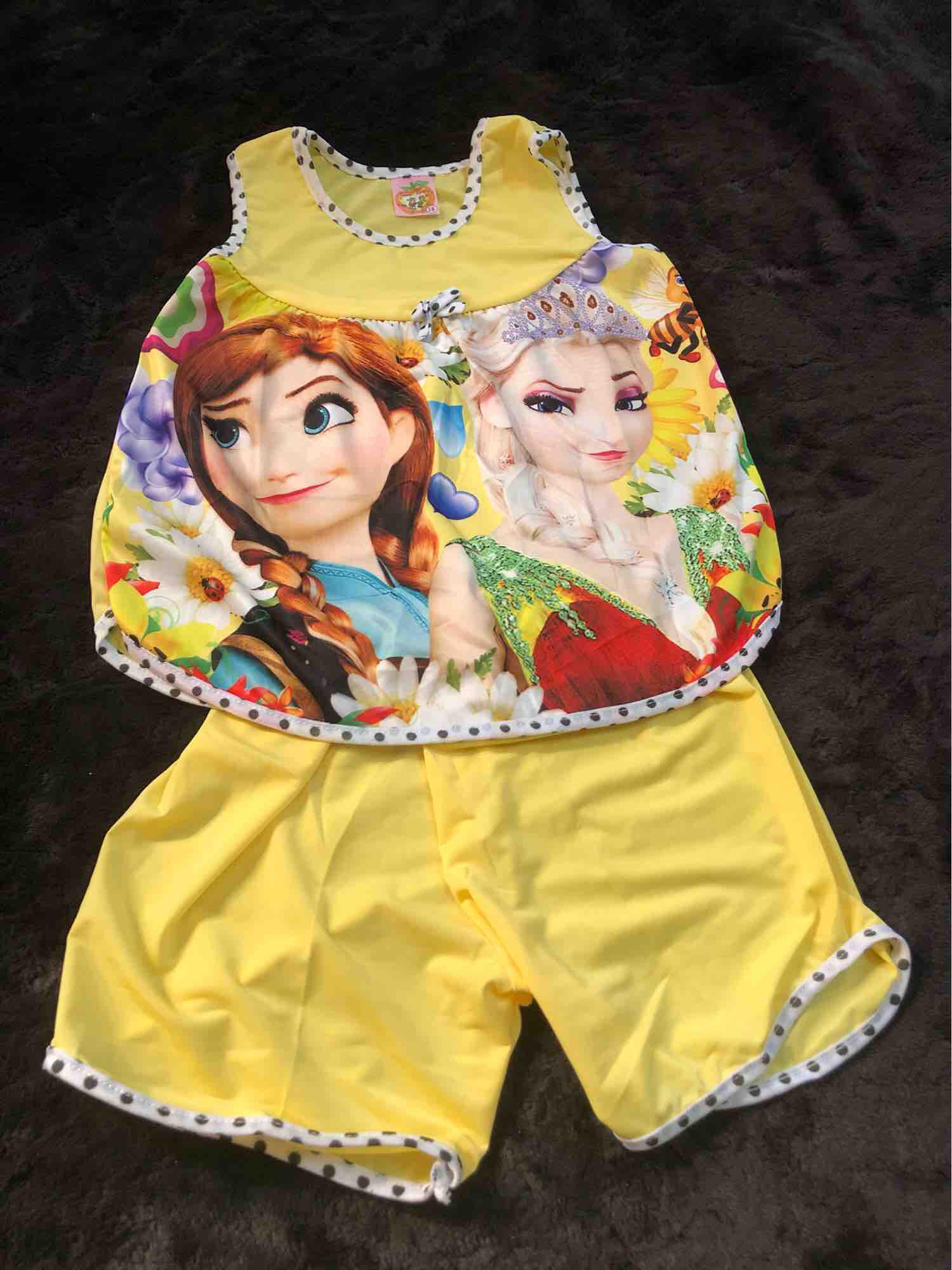 Combo 04 bộ thun lạnh Elsa (size 20-28kg)
