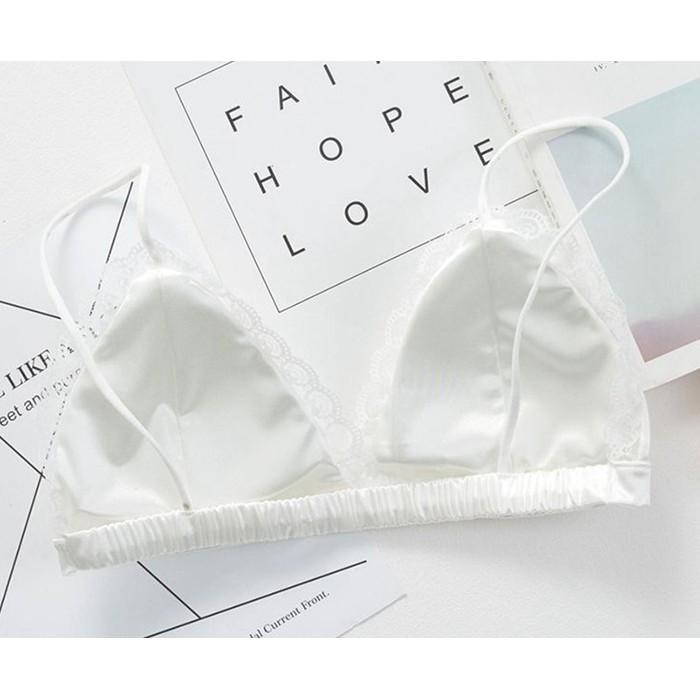 BRA SATIN VIỀN REN LỤA BÓNG CAO CẤP AL08 hap1471