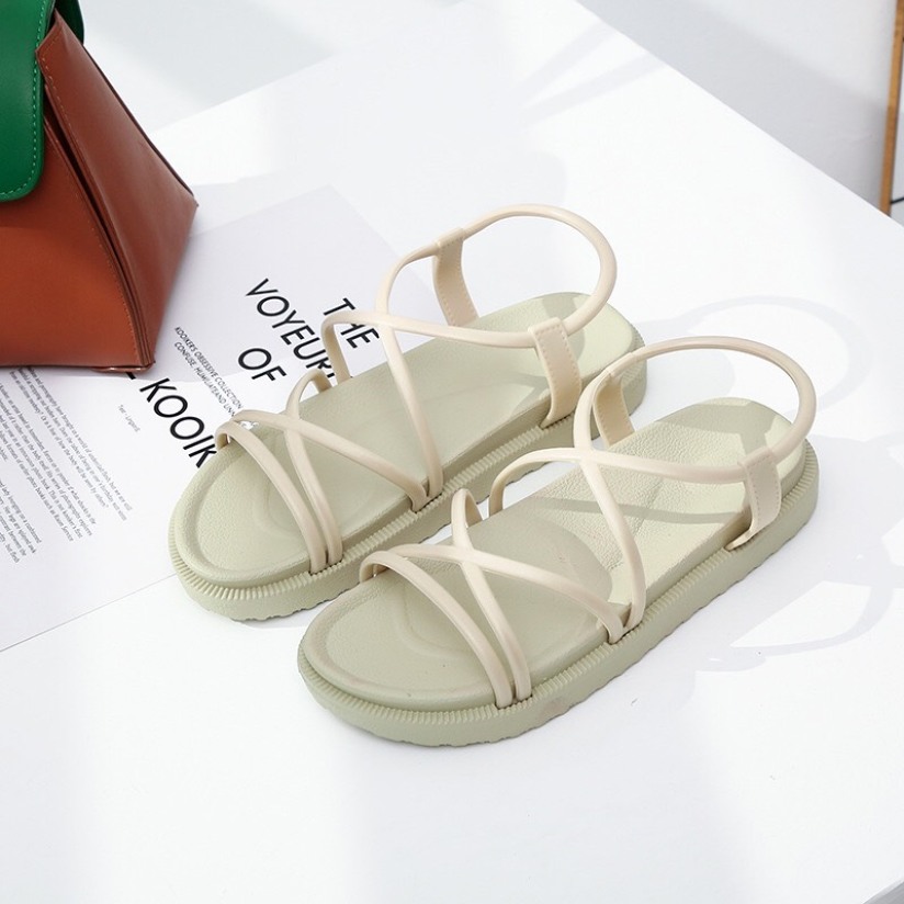 Giày sandal nữ nhựa dây tròn futishop giá rẻ