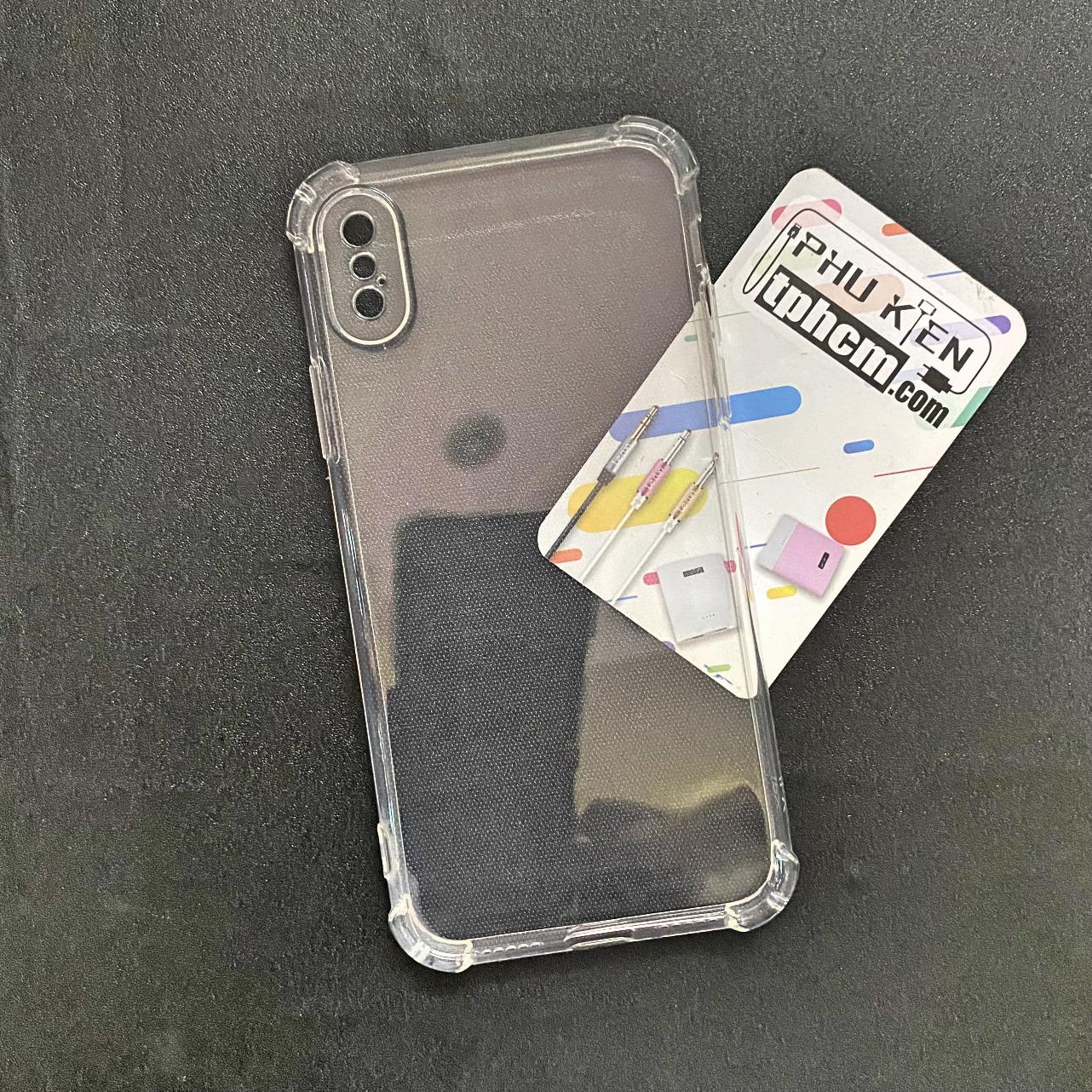 Ốp lưng iPhone X - Xs dẻo Trong suốt Chống sốc