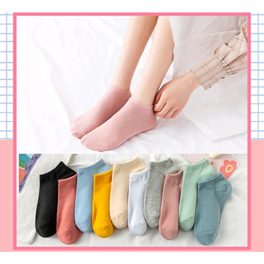 Tất vớ Unisex màu trơn nhiều màu đẹp