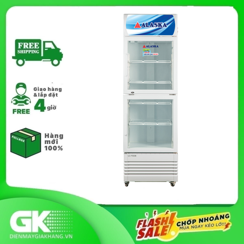 TRẢ GÓP 0% - Tủ Mát ALASKA 450 Lít LC-743DB- Bảo hành 12 tháng