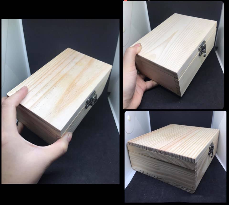 HỘP GỖ CÓ KHÓA - ĐỰNG BÀI TAROT - ĐÁ THANH TẨY