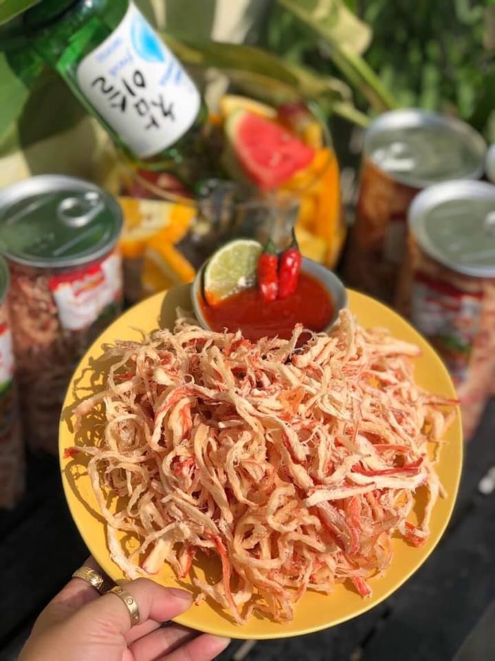 🦑🦑 Mực sợi hấp nước dừa 🦑🦑hủ 300gr🦑🦑 món nhậu
