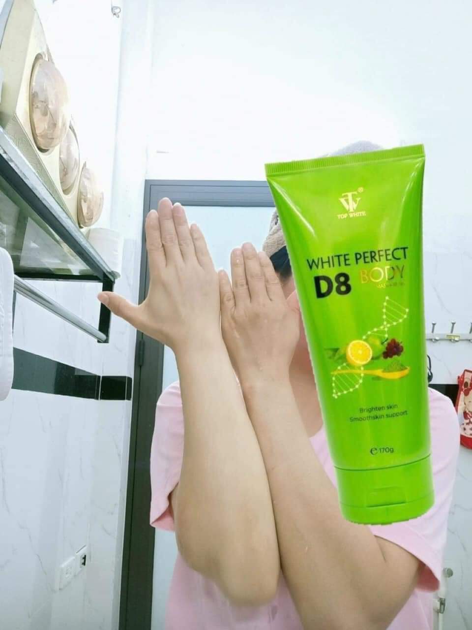 KEM TẮM TRẮNG BODY D8 TOP WHITE