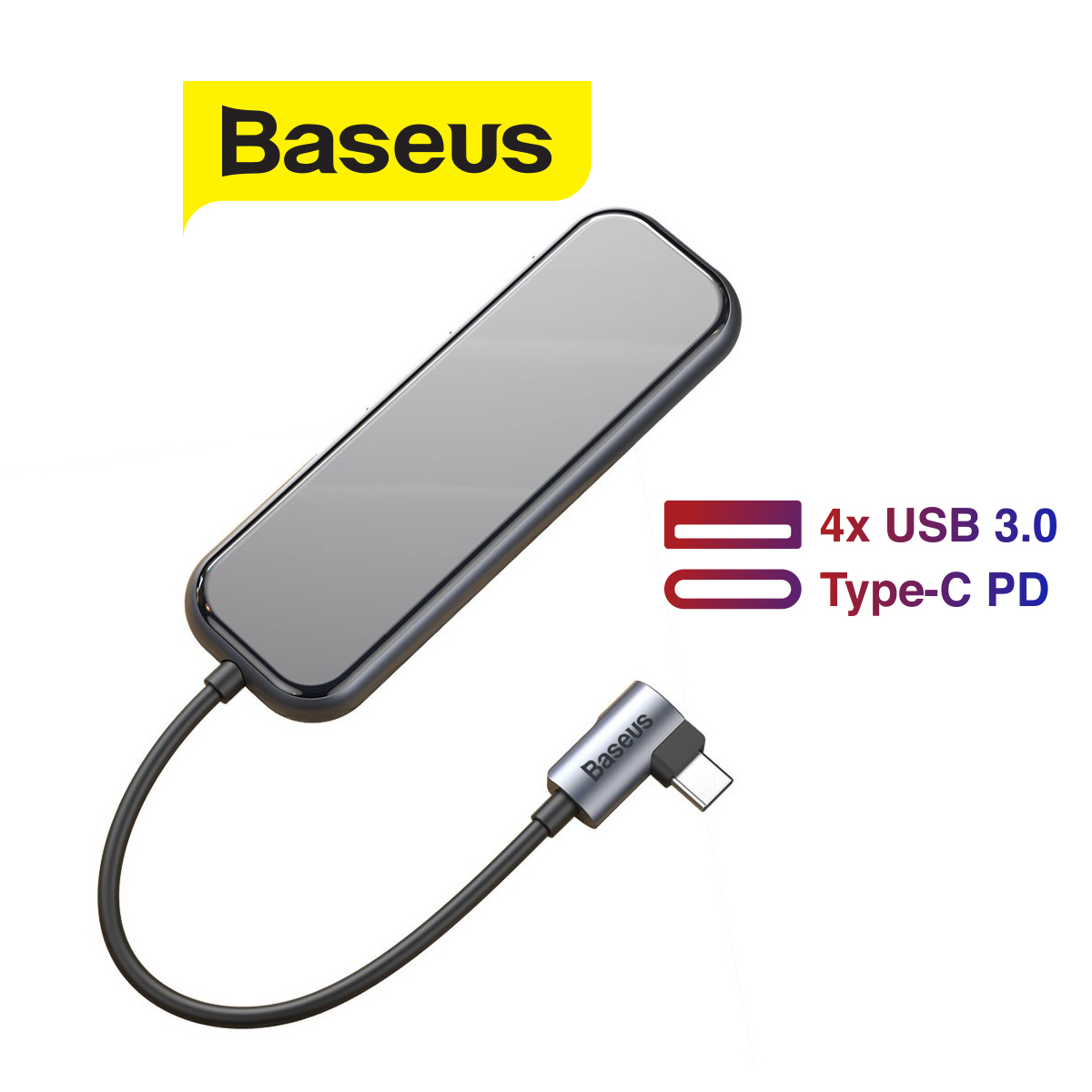Hub chuyển đổi đa năng Baseus Multi-functional HUB (UCN3274) được trang bị các cổng kết nối Type-C to 4xUSB 3.0+PD