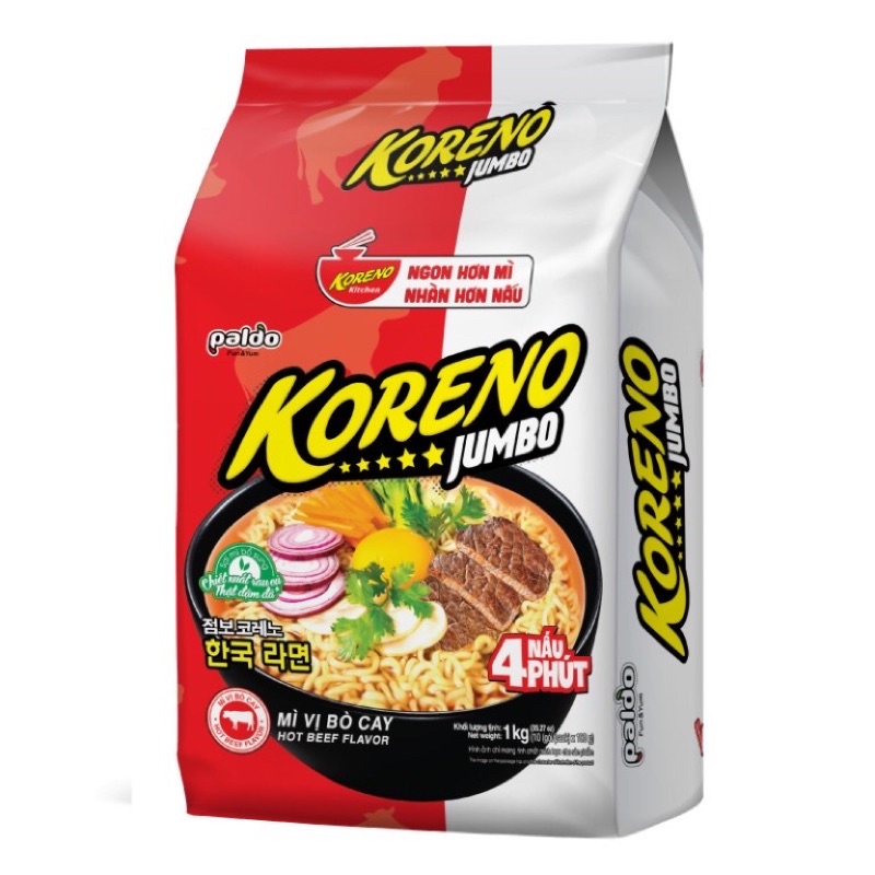MÌ jumbo koreno bò cay - 10 gói