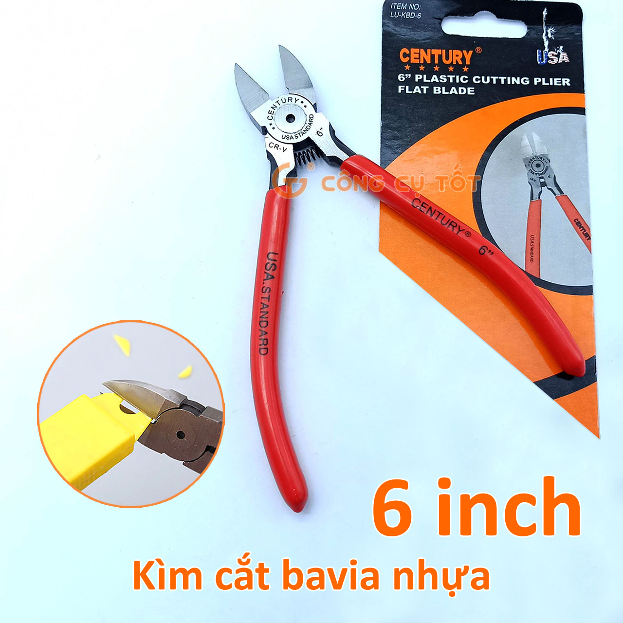 Kìm cắt nhựa, bavia nhựa Century Đài Loan 5inch - 6inch - 7inch