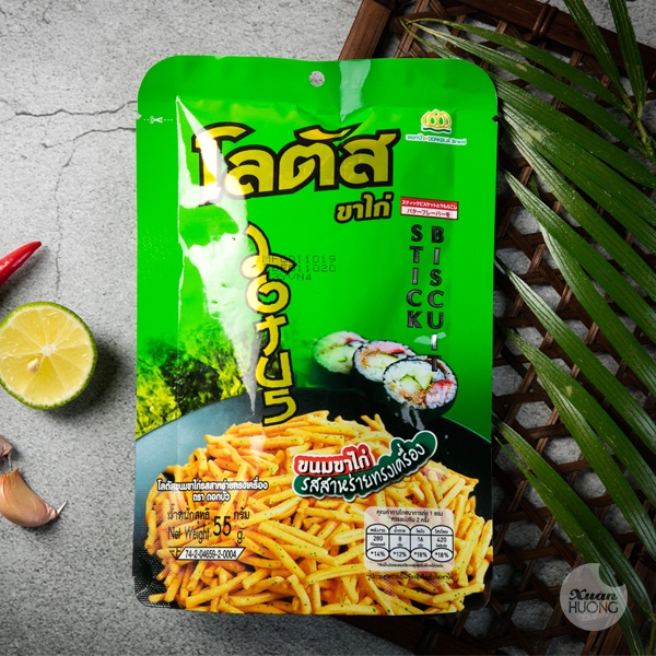 Combo 3 gói snack tăm thái bim bim que thái lan các vị
