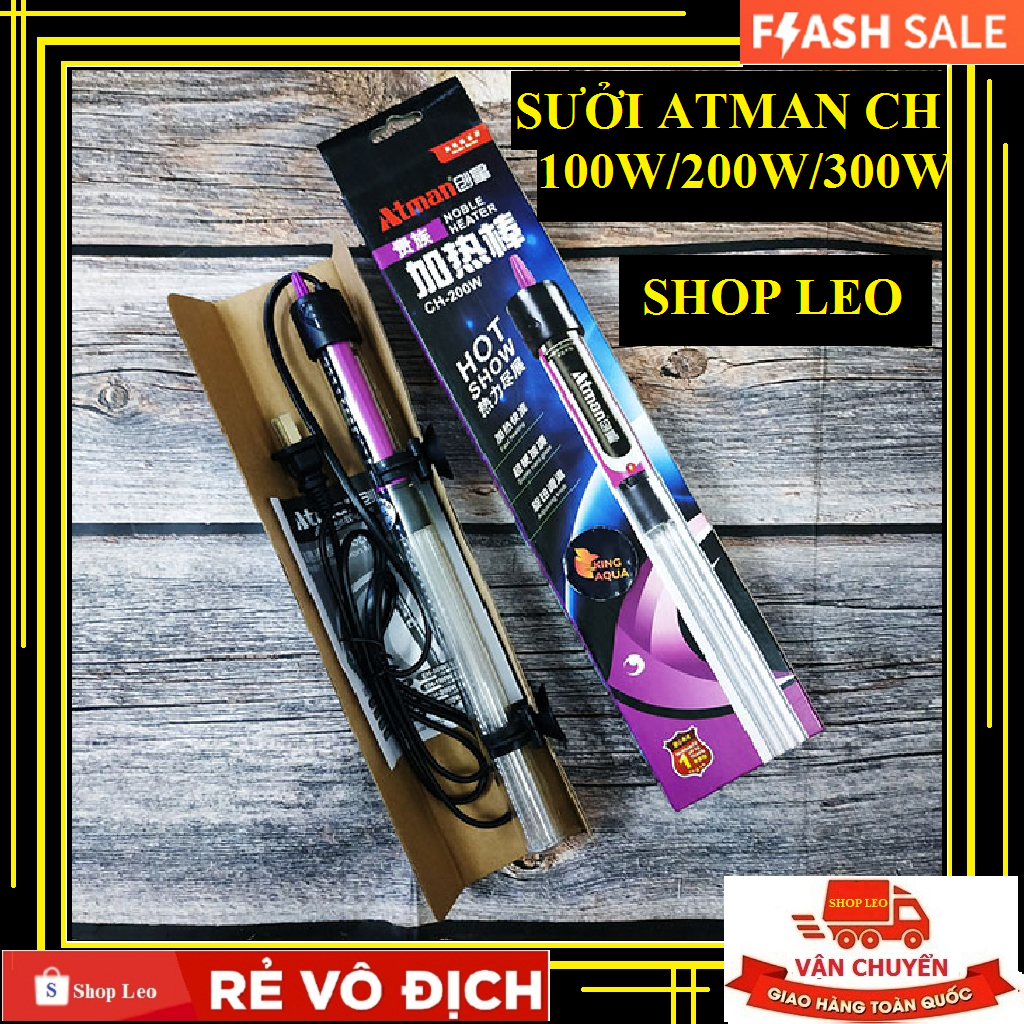 Sưởi ATMAN CH 300W - Sưởi bể cá - Sưởi hồ thủy sinh