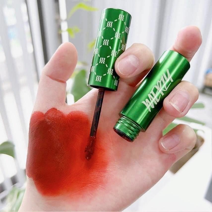 SON MERZY V6 VỎ XANH LÁ (MÀU ĐỎ GẠCH)