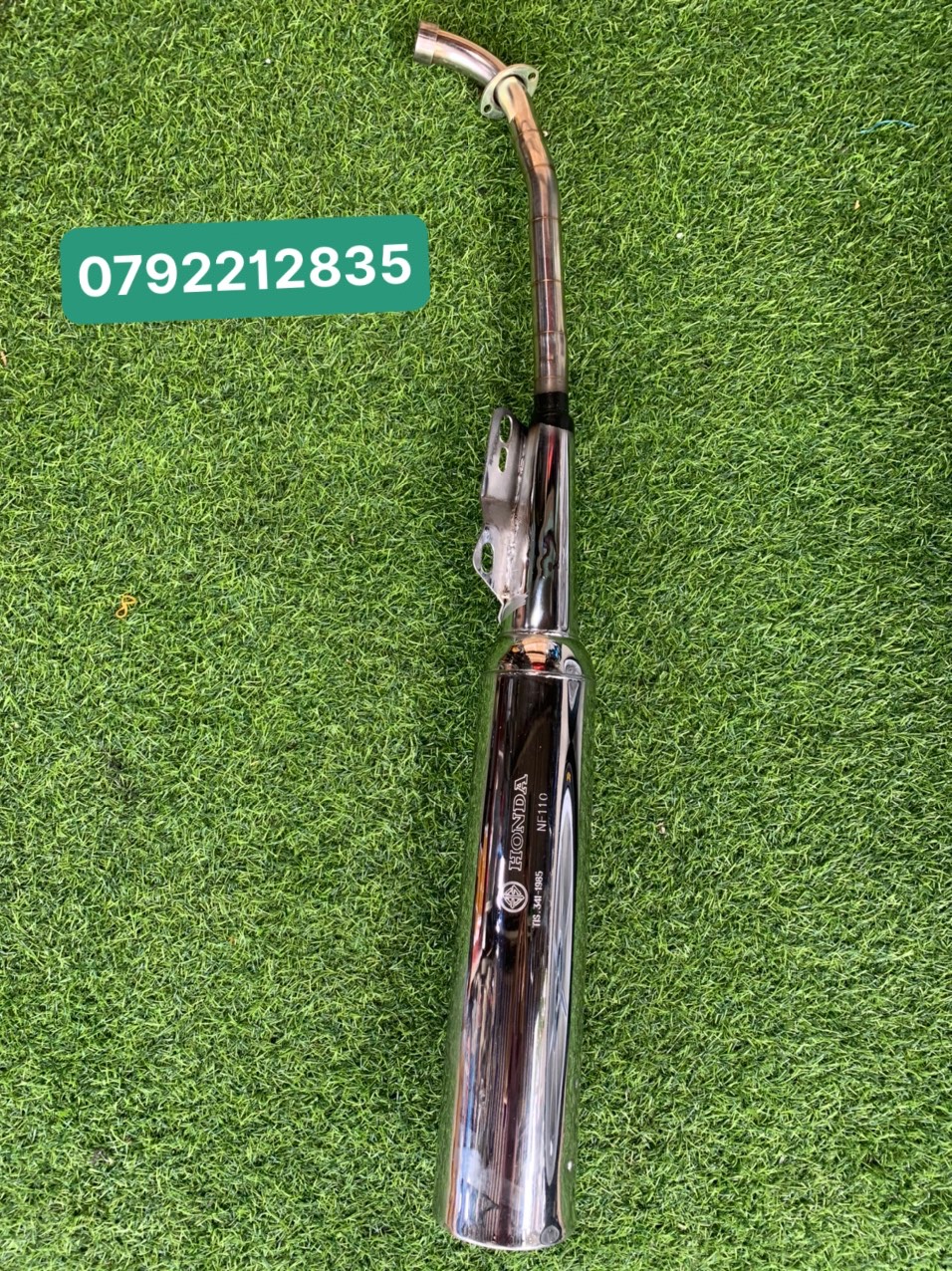 PÔ WAVE 110 MÓC HƠI ĐÁY ĐEN CỔ INOX
