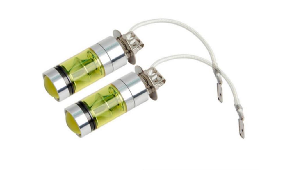 Bóng đèn led H3 80W Vàng  Bóng Đèn Led H3-80WW ánh sáng Vàng 12